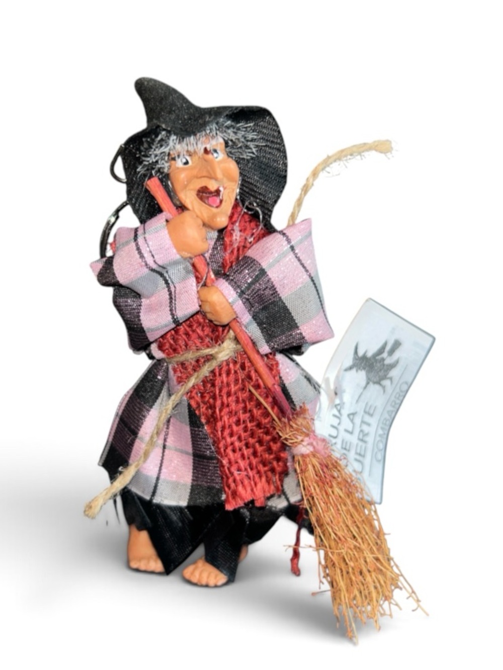 Good Luck Kitchen Witch Doll with Key Clip from Portugal - Picture 6 of 6